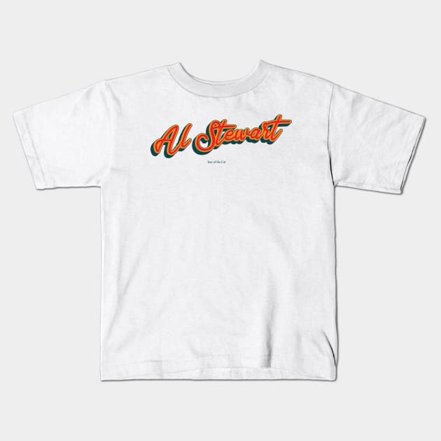 Al Stewart Kids T-Shirt by PowelCastStudio